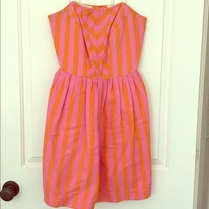 Lily Pulitzer Vintage Strapless Striped Dress